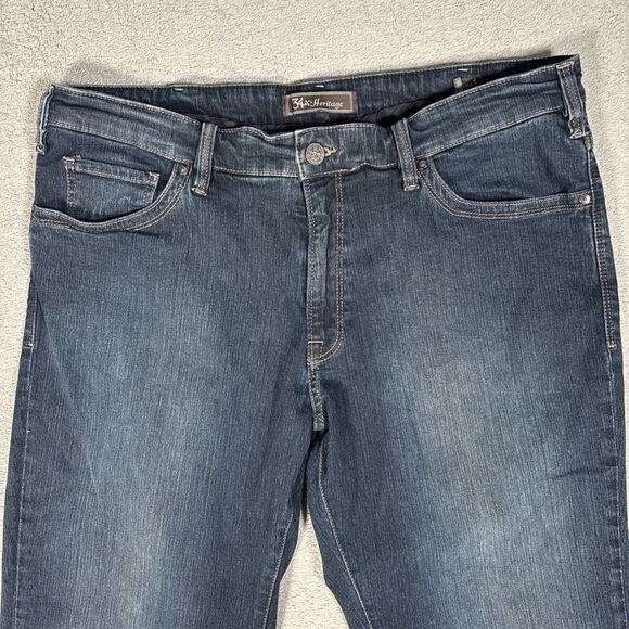34 Heritage Jeans Men’s Size 38x30 Charisma Comfort Rise Classic Dark Wash - Picture 2 of 16